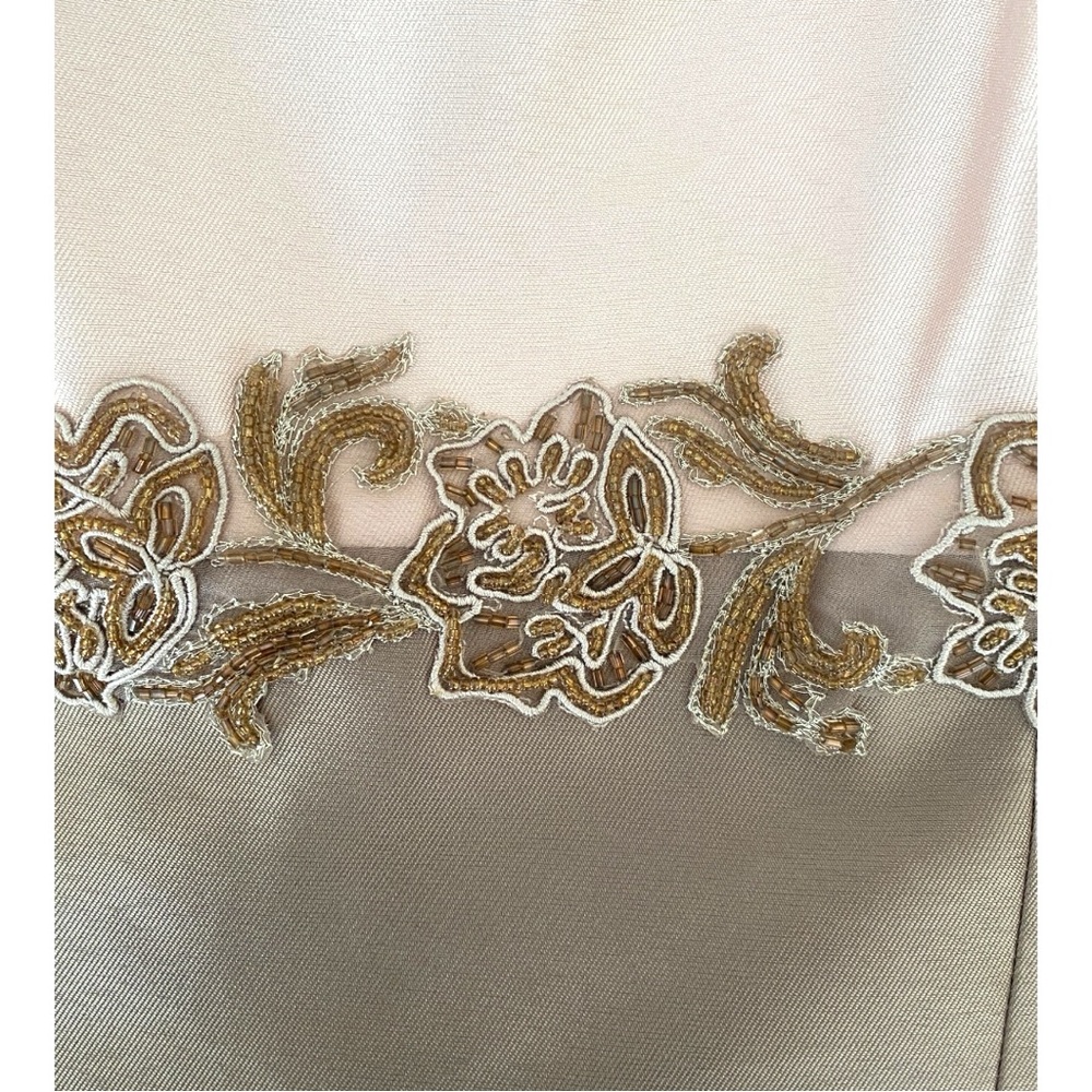 Tahari luxe Pink and Tan Dress with Jacket size 16 - Picture 9 of 14